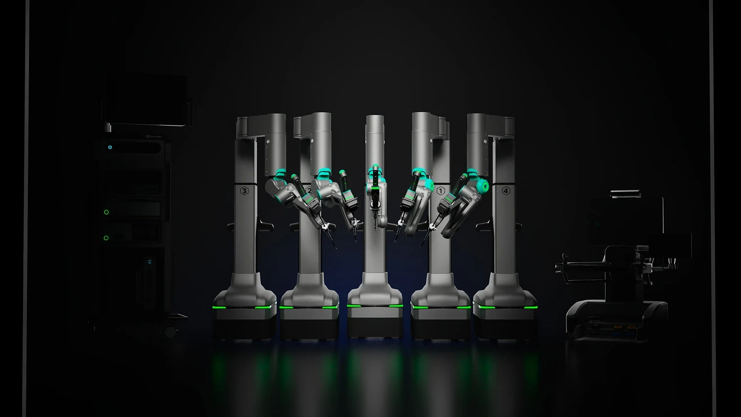 SSI Mantra robotic arms and surgical system